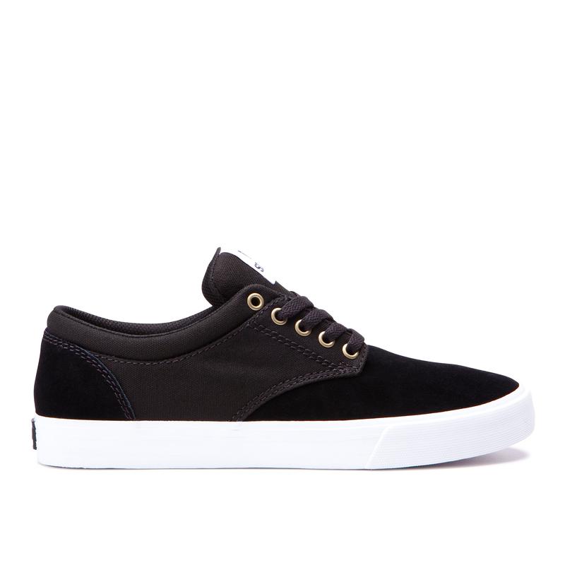 Zapatillas De Skate Supra Argentina Hombre - CHINO Negras / Gris Oscuro (GYWTO-8149)